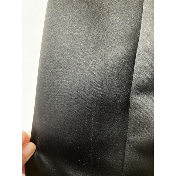 Vintage Scott McClintock Black Strapless Mermaid Gown Velvet Panel XXS/XS READ - Picture 11 of 16